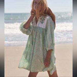 Indigo by Boutin block print dress “Praire”